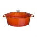 Vogue ovale inductie braadpan oranje 6L
