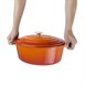 Vogue ovale inductie braadpan oranje 6L