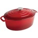 Vogue ovale inductie braadpan rood 5L