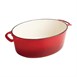 Vogue ovale inductie braadpan rood 5L