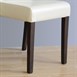 Bolero kunstlederen stoel crème (2 stuks)