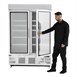Polar g-serie rechtopstaande vitrinediepvriezer 920ltr wit