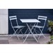Bolero opklapbare terrasstoelen grijs (2 stuks)
