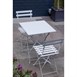 Bolero opklapbare terrasstoelen grijs (2 stuks)