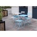 Bolero opklapbare terrasstoelen grijs (2 stuks)