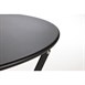 Bolero ronde stalen opklapbare tafel zwart 59,5cm