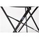 Bolero ronde stalen opklapbare tafel zwart 59,5cm