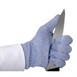 Blauwe snijbestendige handschoen
