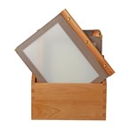 Securit menumappen set met houten box A4 bruin (20 stuks)