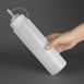 Vogue knijpfles transparant 680ml