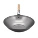 Vogue lichtstalen wok met vlakke bodem 330 mm