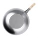 Vogue zacht stalen wok met platte bodem 35,5cm