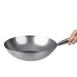 Vogue zacht stalen wok met platte bodem 35,5cm