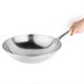 Vogue zacht stalen wok met ronde bodem 35,5cm