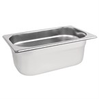 Vogue roestvrijstalen 1/4 gastronorm bak 100mm