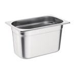 Vogue roestvrijstalen 1/4 gastronorm bak 150mm