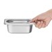 Vogue roestvrijstalen 1/9 gastronorm bak 65mm