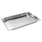 Vogue roestvrijstalen geperforeerde 1/1 gastronormbak 40mm