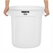 Rubbermaid Brute ronde container wit 37,9L