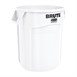 Rubbermaid Brute ronde container wit 75,7L