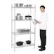 Vogue voorraadrek met 4 schappen 122x45,7cm