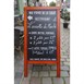 Securit Duplo stoepbord mahonie 135x70cm