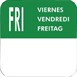 Vogue weekset verwijderbare dagstickers (7000 stuks)
