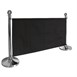 Bolero RVS afzetpaal met bolle knop