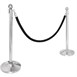 Bolero RVS afzetpaal met bolle knop
