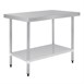 Vogue RVS werktafel zonder achteropstand 90x120x60cm