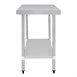 Vogue RVS werktafel zonder achteropstand 90x120x60cm