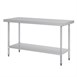 Vogue RVS werktafel zonder achteropstand 90x150x60cm