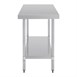 Vogue RVS werktafel zonder achteropstand 90x150x60cm