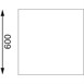 Vogue RVS werktafel met achteropstand 90x120x60cm