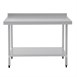 Vogue RVS werktafel met achteropstand 90x120x60cm