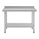Vogue RVS werktafel met achteropstand 90x120x60cm
