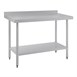 Vogue RVS werktafel met achteropstand 90x120x60cm