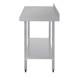 Vogue RVS werktafel met achteropstand 90x120x60cm