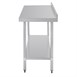 Vogue RVS werktafel met achteropstand 90x180x60cm