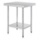Vogue RVS werktafel zonder achteropstand 60cm diep
