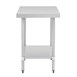 Vogue RVS werktafel zonder achteropstand 60cm diep
