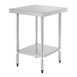 Vogue RVS werktafel zonder achteropstand 60cm diep