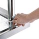 Vogue RVS werktafel zonder achteropstand 60cm diep
