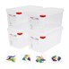 Araven GN 1/3 voedselbak met deksel 6L (4 stuks)