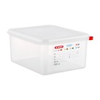 Araven GN 1/2 voedselbak met deksel 10L (4 stuks)