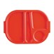 Olympia Kristallon dienbladen met vakken 37,5x27,8cm rood (10 stuks)