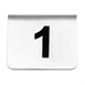 Olympia RVS tafelnummers 1-10 (10 stuks)
