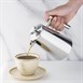 Olympia geïsoleerde art deco roestvrijstalen cafetière 3 kopjes