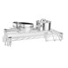 Vogue stalen draad wandrek 610mm