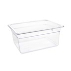 Vogue polycarbonaat 1/2 gastronorm container 150mm helder